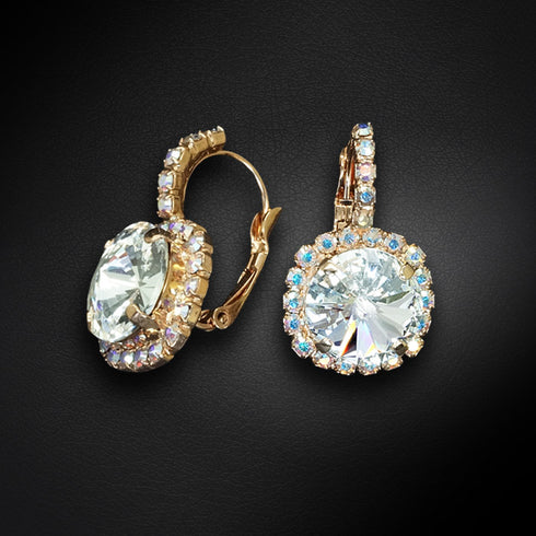 Auskarai "Klaris VII" su Swarovski™ kristalais